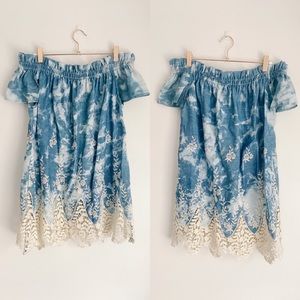 Show Me Your Mumu Tie Dye Off Shoulder Dress/ Tunic Top